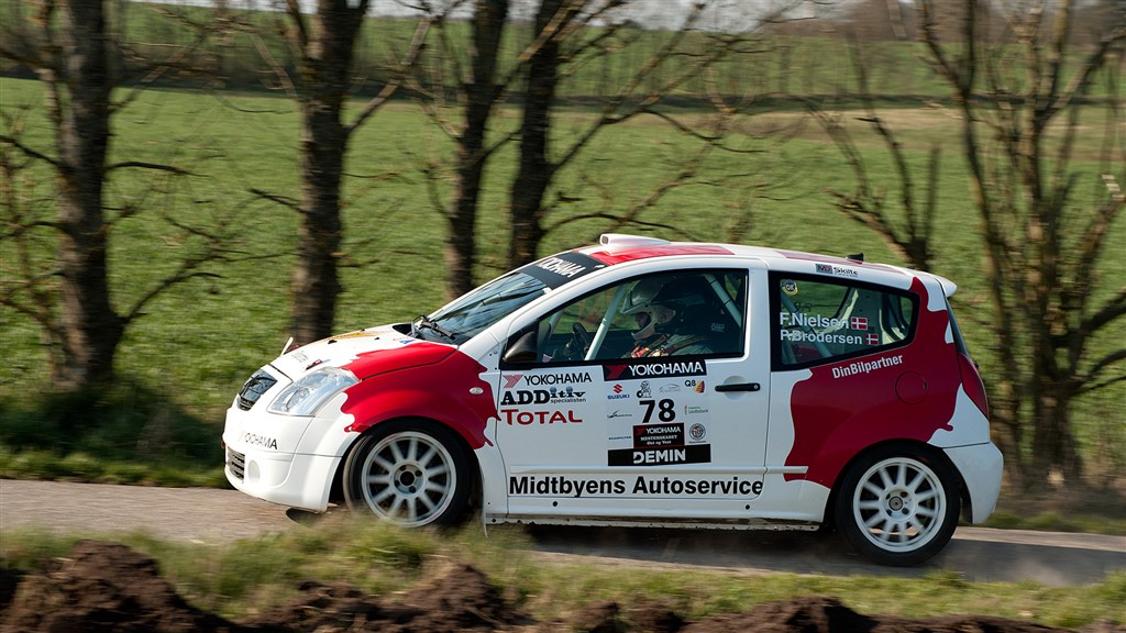 Også i testen ved Kongensbro, blev der kørt optimalt. Både bil og mandskab føler sig klar til sæsonen for alvor starter den 27. april
(Foto: Rallypics.dk / Viggo Johansen)